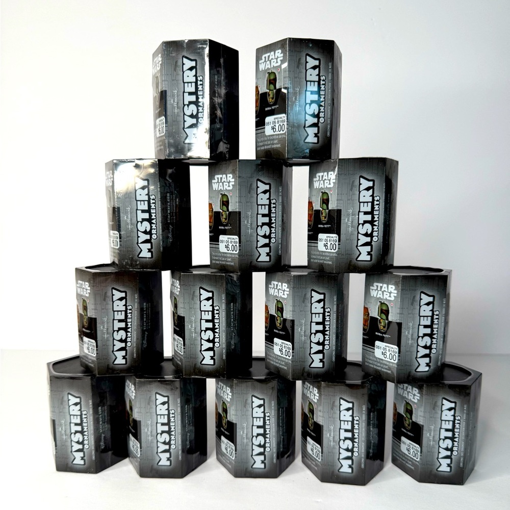 Hallmark Mystery Ornaments Star Wars 14 unopened boxes